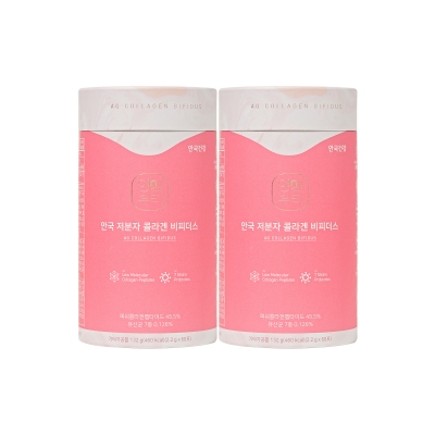 [안국건강] 저분자 콜라겐 비피더스 60포 2통 (4개월분)