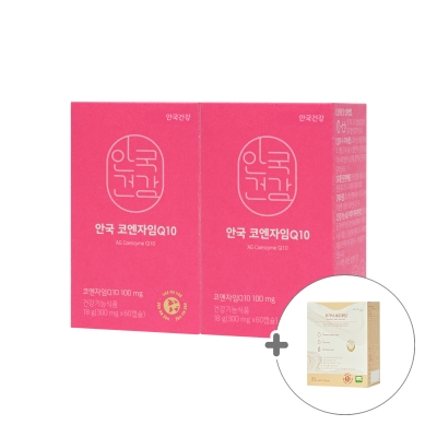 [사은품증정] (+씨드루틴10포) 코엔자임Q10 코큐텐 60캡슐 2박스 (4개월분)