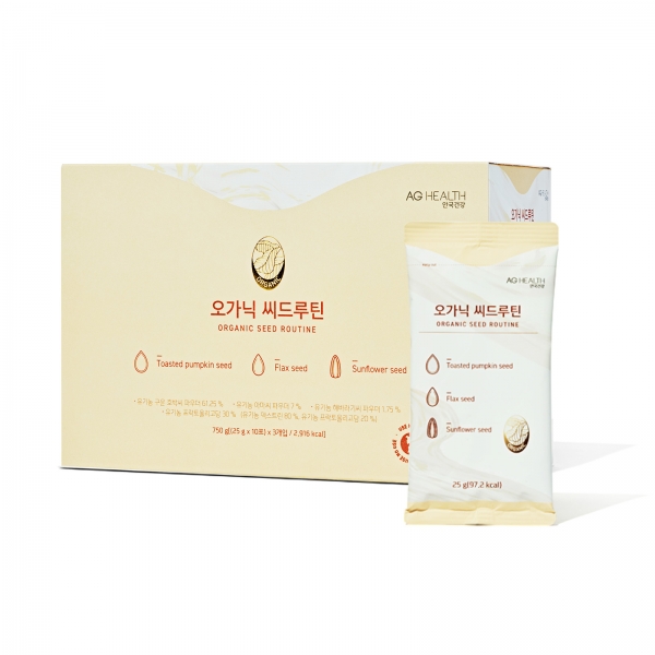[안국건강] 오가닉 씨드루틴 30포 (1개월분) 유기농 저당 단백질