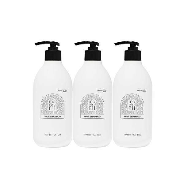[안국건강] 모리필 천연 탈모샴푸 500ml 3박스 콩제비꽃추출물