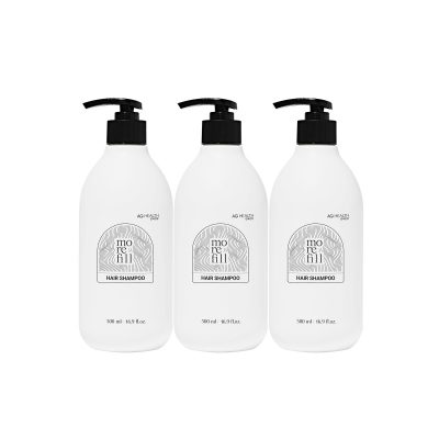 [안국건강] 모리필 천연 탈모샴푸 500ml 3박스 콩제비꽃추출물
