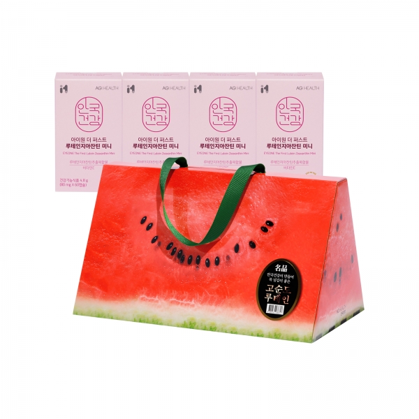 [수박씨 루테인 선물세트]아이원 더 퍼스트 루테인 지아잔틴 미니 60캡슐 4박스 (8개월분)