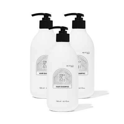 [다비치] 모리필 천연 탈모샴푸 500ml 3박스 콩제비꽃추출물