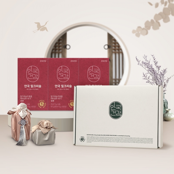 [안국건강] 밀크씨슬 60정 3박스 (6개월분) 선물세트