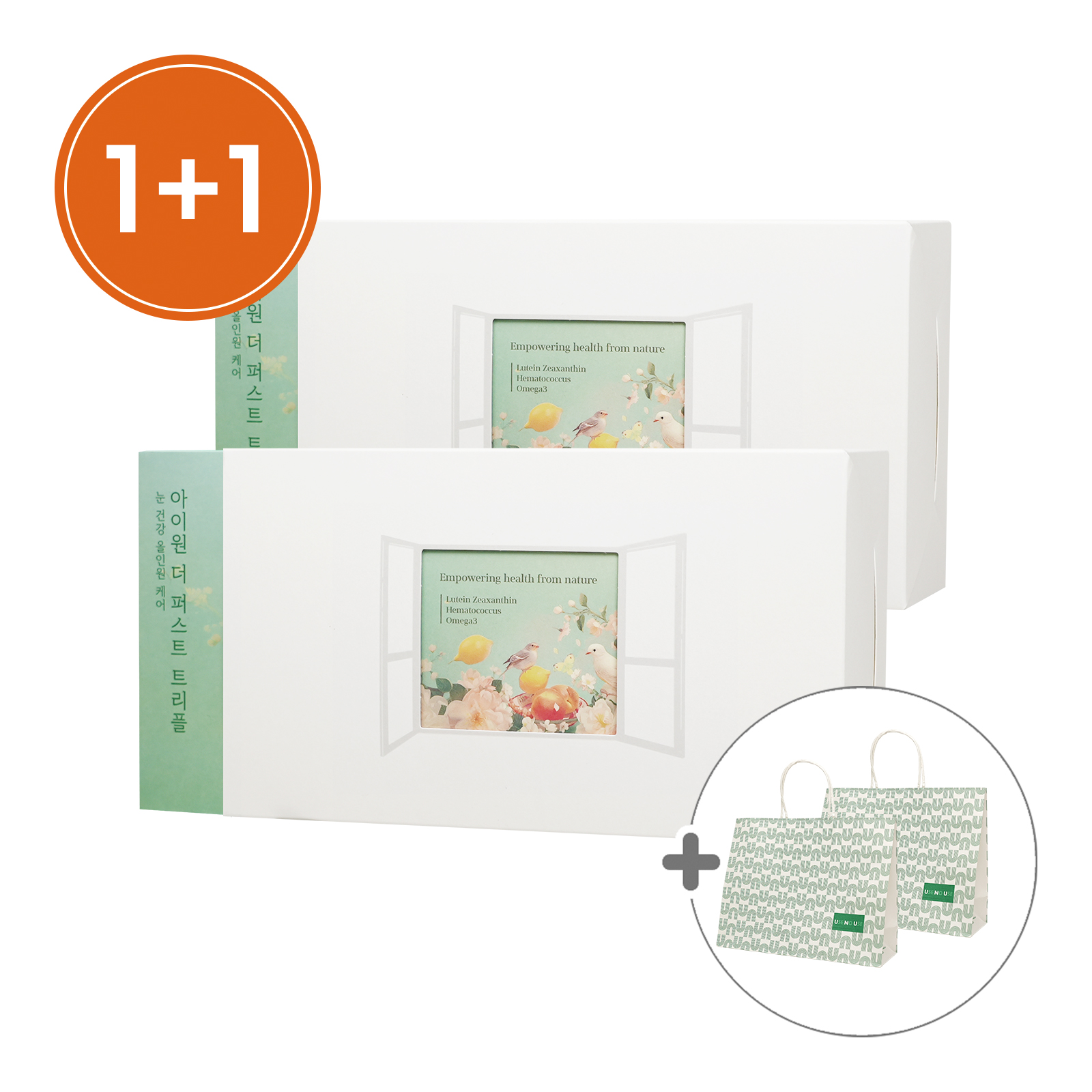 [안국건강](+쇼핑백증정) 아이원 더 퍼스트 트리플 민화 선물세트 180캡슐(2box) (6개월분)