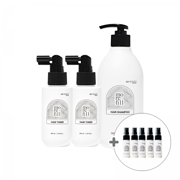 [앵콜블프]★초특가★ 모리필 천연 탈모샴푸(1)+헤어토너(2)+사은품토너(5)