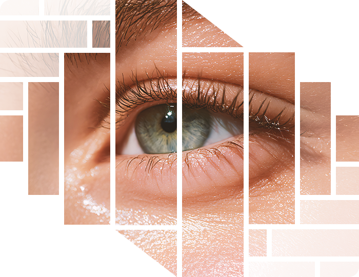 눈 건강 연구를 상징하는 클로즈업 이미지