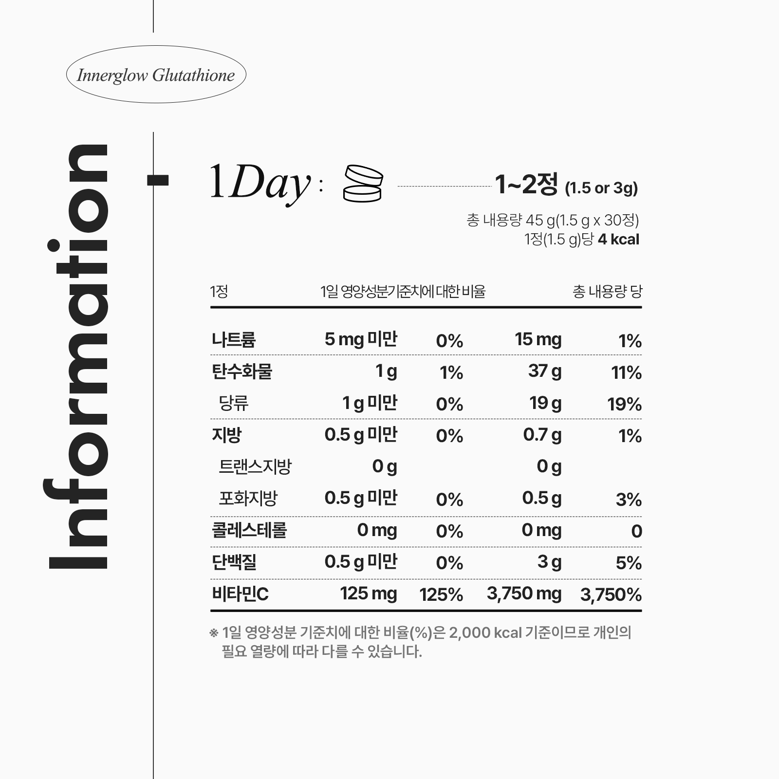 [안국건강] 이너글로우 글루타치온 30정 3박스 (3개월분)