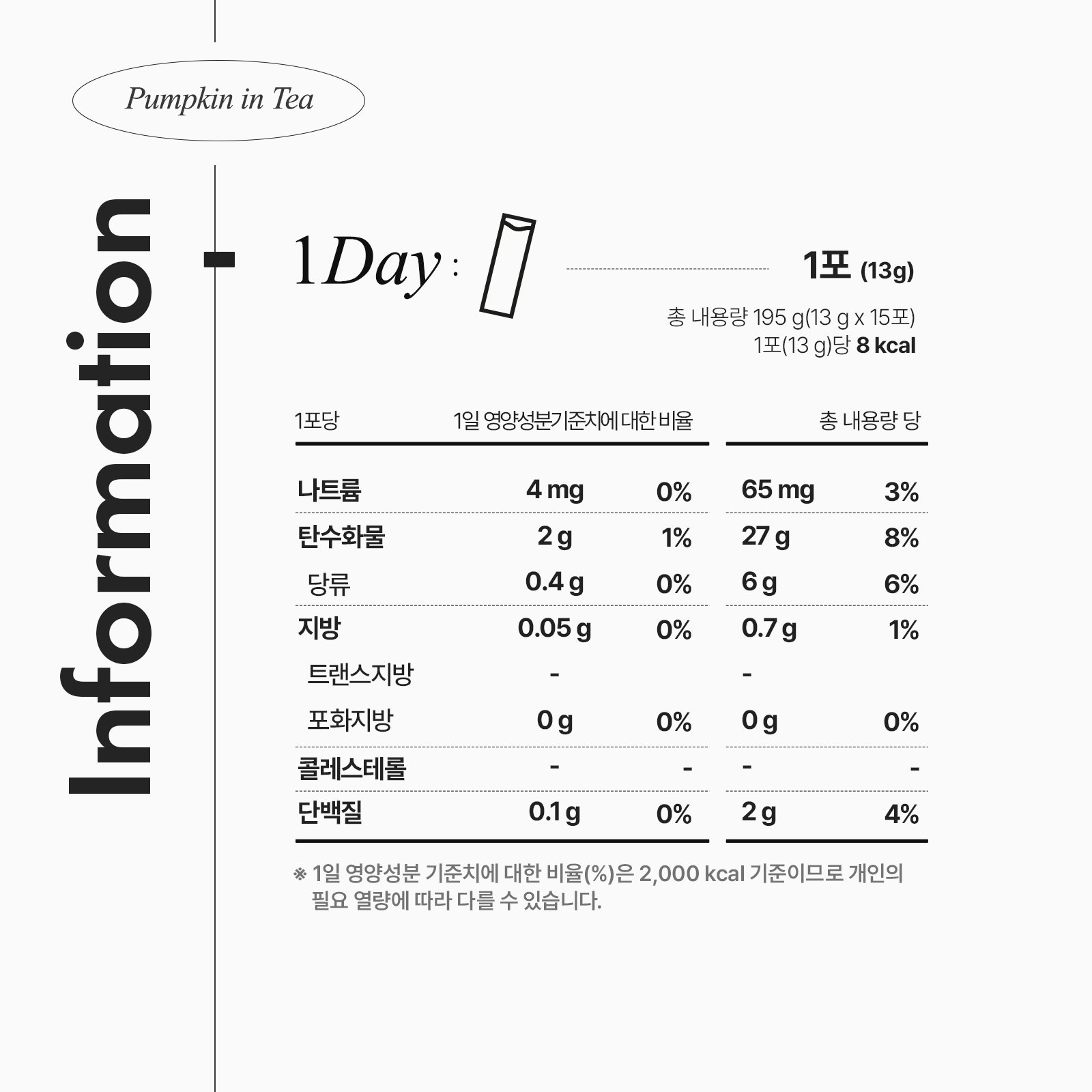 [안국건강] 펌킨 인 티 15포 (15일분)